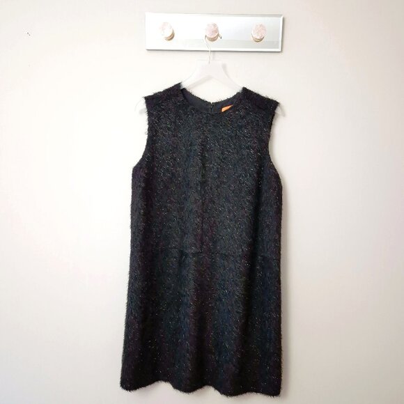 EUC Joe Fresh black “tinsel” look sleeveless dress, XL - Picture 7 of 10